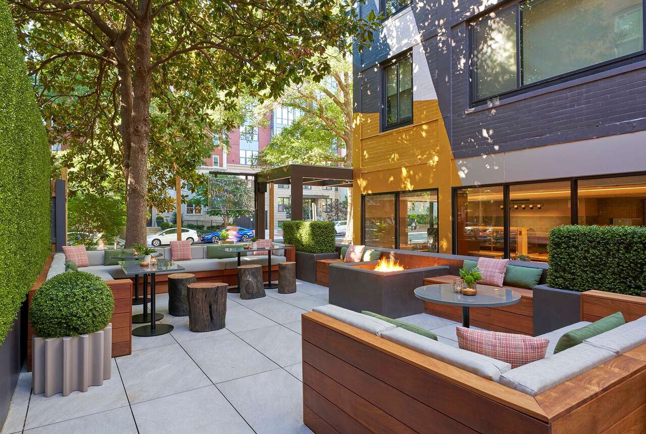 Outdoor Patio Area Afbeelding van Outdoor Patio Area