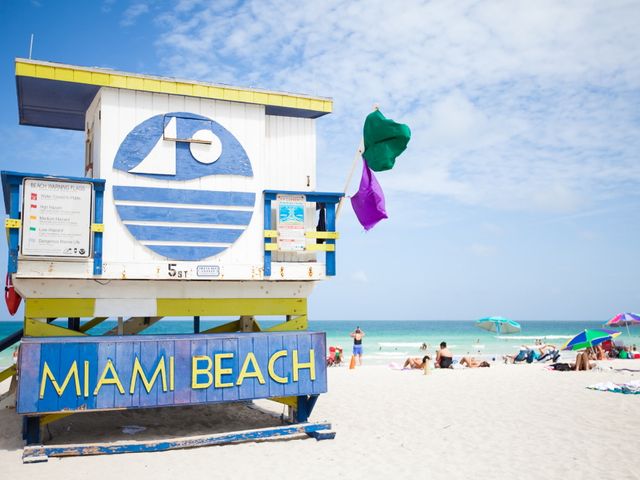 Lifeguard tower, Miami Beach, Florida