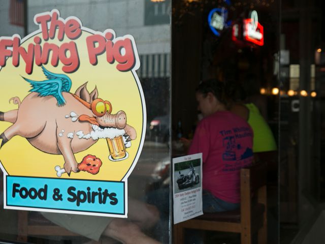 The flying pig restaurant,Asheboro, North Carolina