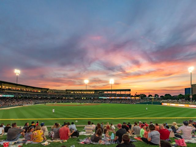 Baseball wedstrijd, Indianapolis