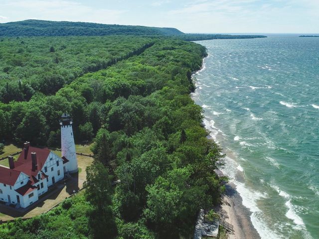 Point Iriquois lighthouse, Michigan