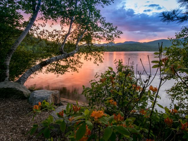 White Mountains, river view, New Hampshire