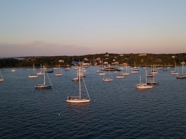 Newport, boten op water, Rhode Island