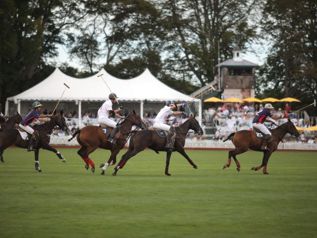 Polo match at Newport Polo, Rhode Island