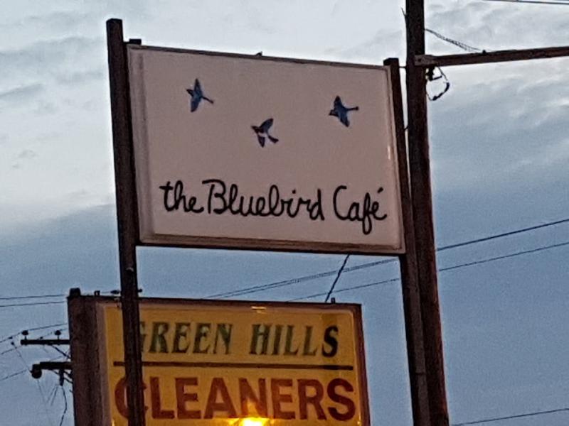 Sign Bluebird Café