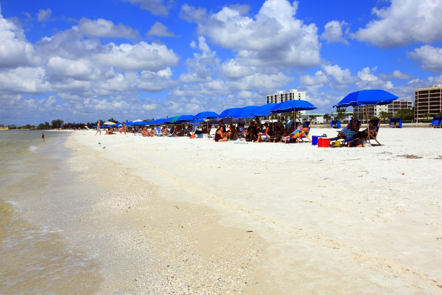 White beach Naples Florida