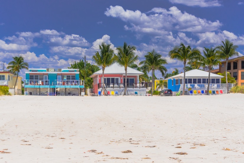 Fort Myers Beach Coloful Houses