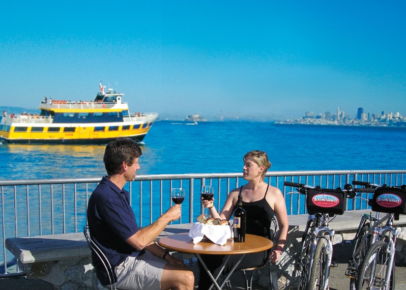 Blazing Saddles to the Ferry in San Francisco Bay