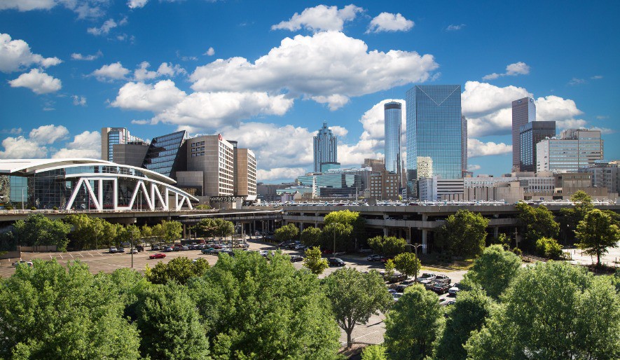 Afbeelding van Photos Atlanta Ga Atlanta Philips Arena Skyline Brand