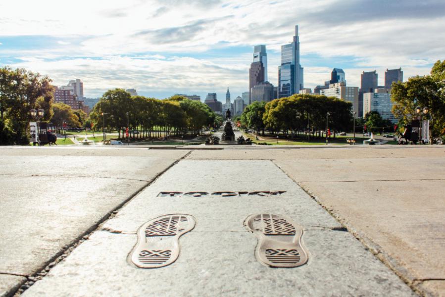 Afbeelding van Photos Philadelphia Pa Rocky Steps Skyline