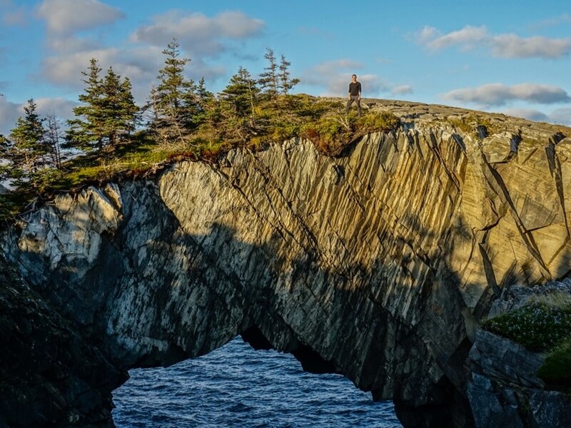 Berry Head Arch rock, Newfoundland, East Canada.