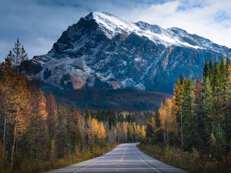 Route naar Jasper National Park