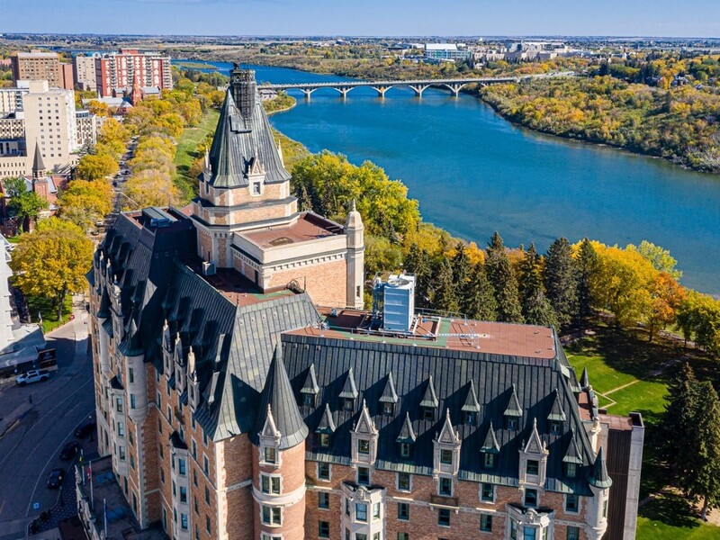 downtown area of Saskatoon, Saskatchewan, Canada