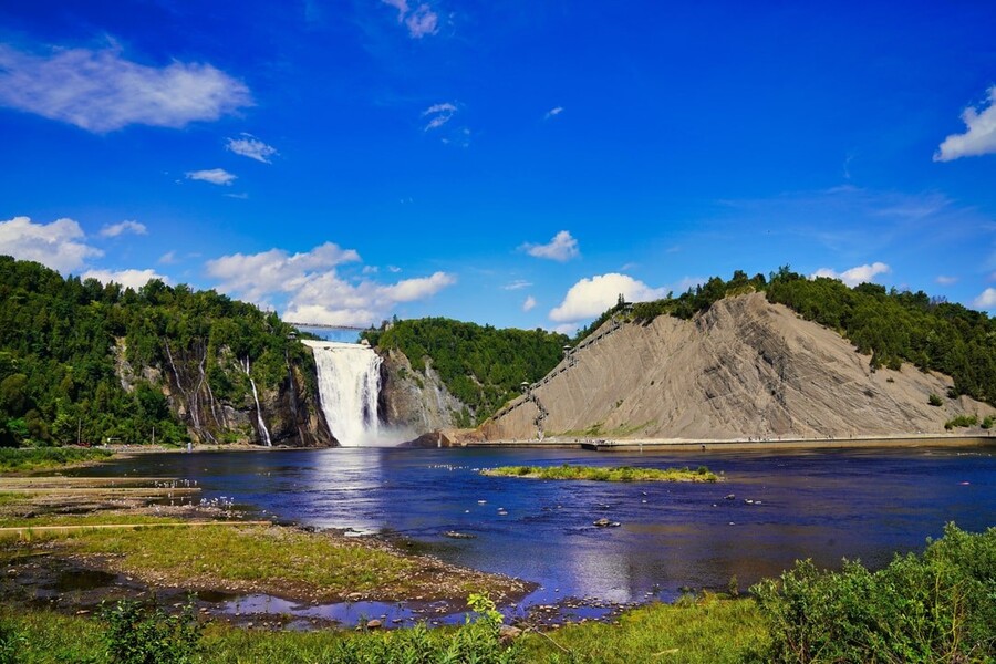 Montmorency Falls in Quebec Canada