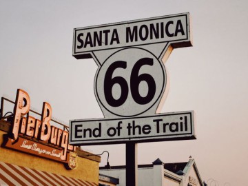 Santa Monica einde van route 66