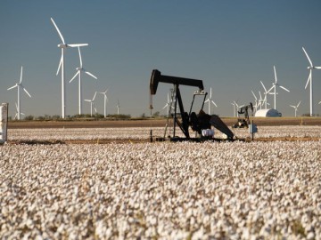 Het platteland van Texas