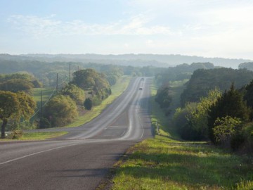 Heuvellandschap in Texas