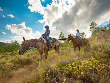 Horseback riding at Redfish Lake, Near Stanley Photo credit: Idaho tourism