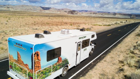 Camper door Texas