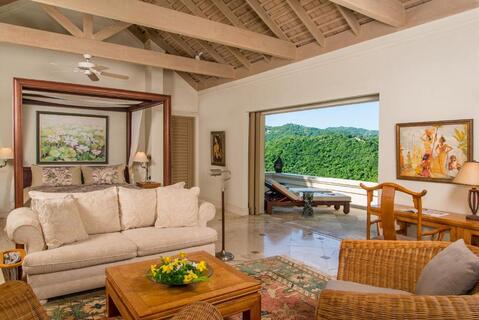 Silent Waters Villa lounge in hotelkamer