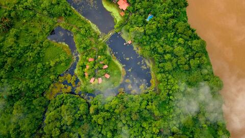 Maquenque Lodge luchtfoto