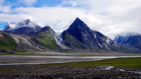 Auyuittuq National Park Vlakbij Pangnirtung Nunavut