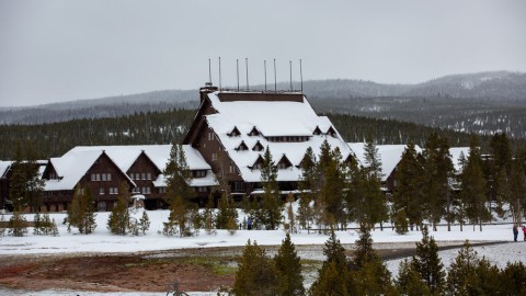 Old Faithful Inn Winter Yellowstone National Park