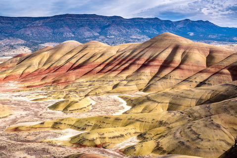 Zonnig Uitzicht Over John Day Fossils National Monument
