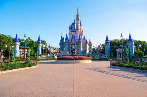 Cinderella Castle At Walt Disney World Florida