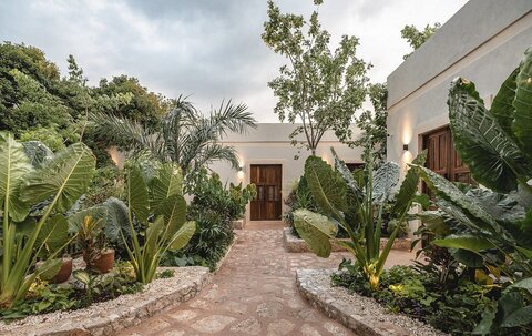 Hermosos Pasillos Rodeados Hotel Sutuk