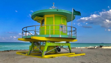 Lifeguard huisje, Miami Beach