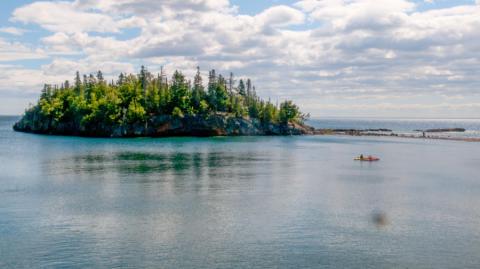 Kayakers Lake Superior North Shore