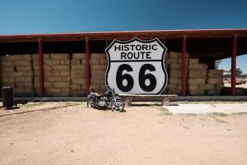 Old Motorcycle Near Historic Route 66 In Californi 2021 08 26 16 18 32 Utc