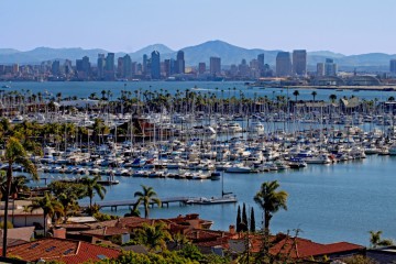 Downtown San Diego Seen From Point Loma