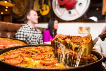 Chicago Style Deep Dish Pizza at Lou Malnati’s