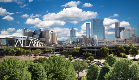 Atlanta Philips Arena Skyline