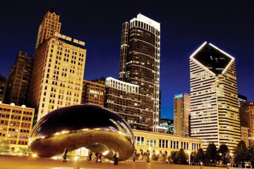 Cloud Gate Skyline: City of Chicago