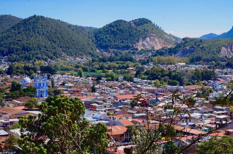 Uitzicht op San Cristóbal de Las Casas, Mexico