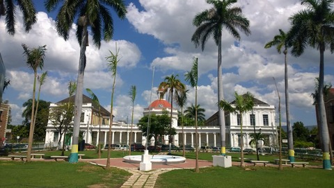 Rodney-monument in het district Spanish Town in Kingston, Jamaica