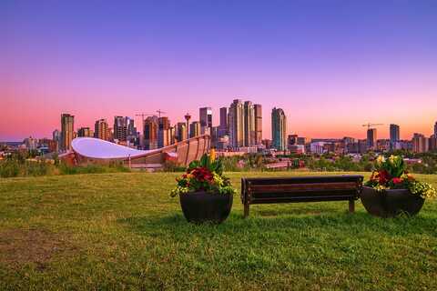 downtown Calgary in de zomer