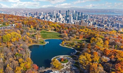 Luchtfoto van Montreal in Canada