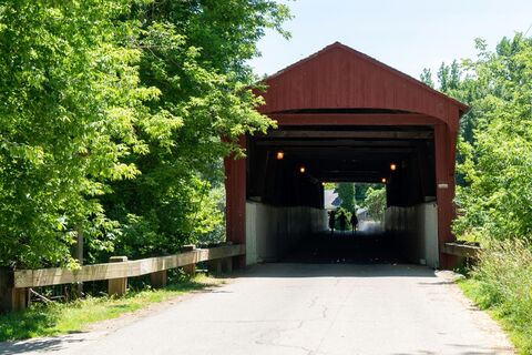 The West Montrose brug, Ontario