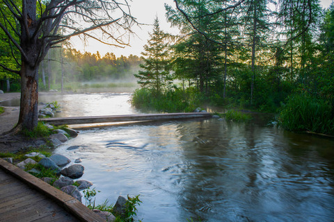 Mississippi rivier in Itasca State Park, Minnesota