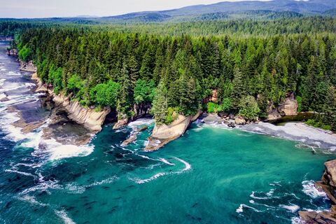Pacific Rim uitzicht Vancouver Island