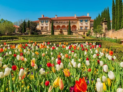 Prachtig landschap in het Philbrook Museum of Art in Tulsa, Oklahoma