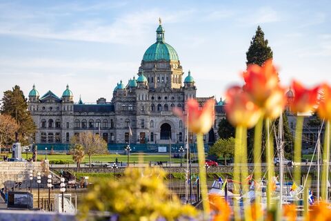 Parlements gebouw, Downtown Victoria, Vancouver Island