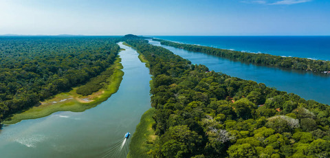 Tortuguero en Caribische zee