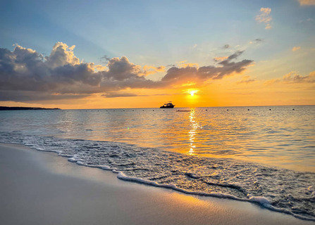 Zonsondergang vanaf Negril, Jamaica