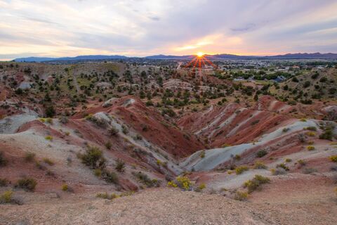 rainbow mountains in the deserts of Utah