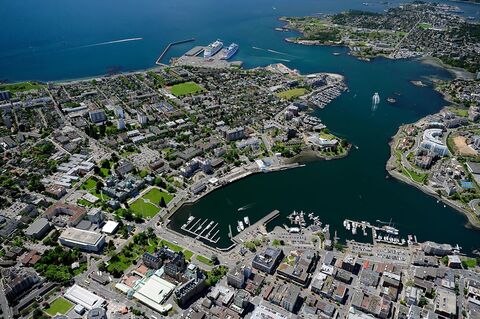 drone view van Victoria, British Columbia, Canada
